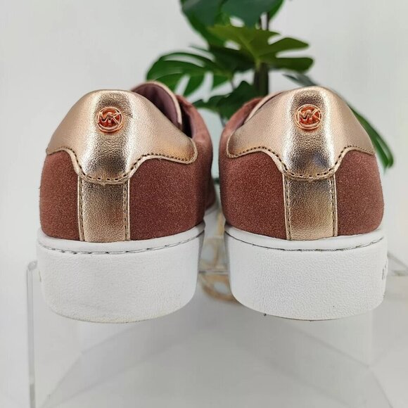 Michael Kors Women's Pink Microsuede Sneakers Shoes Size 7M US - Picture 3 of 12